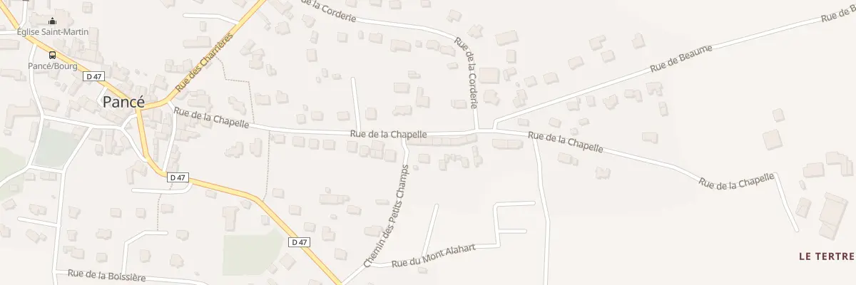 Plan du 26 Rue de la Chapelle à Pancé
