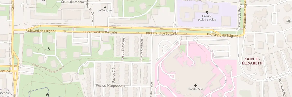 Plan du 7 Rue de Corinthe à Rennes