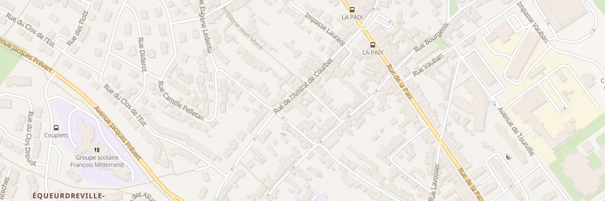 Plan du 39 Rue Amiral Courbet Equeurdrevi à Cherbourg-en-Cotentin