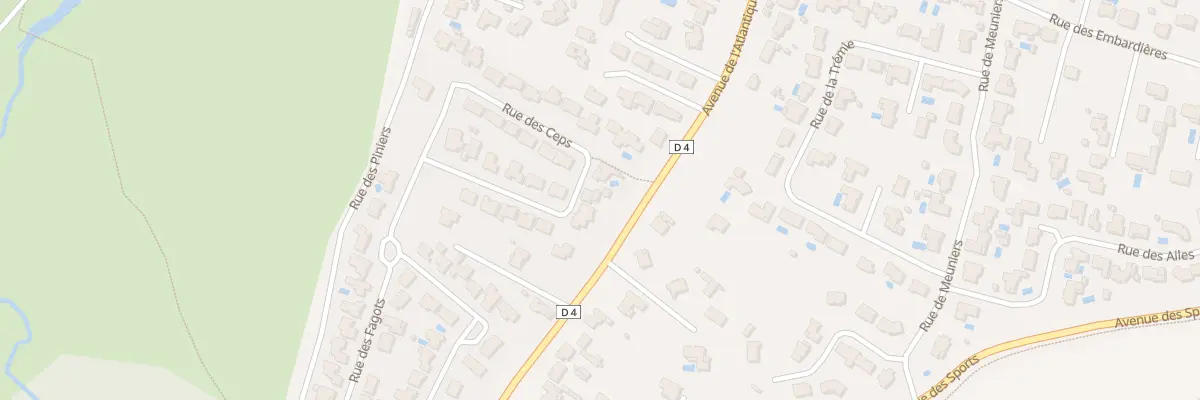 Plan du 323 Rue des Ceps à Talmont-Saint-Hilaire