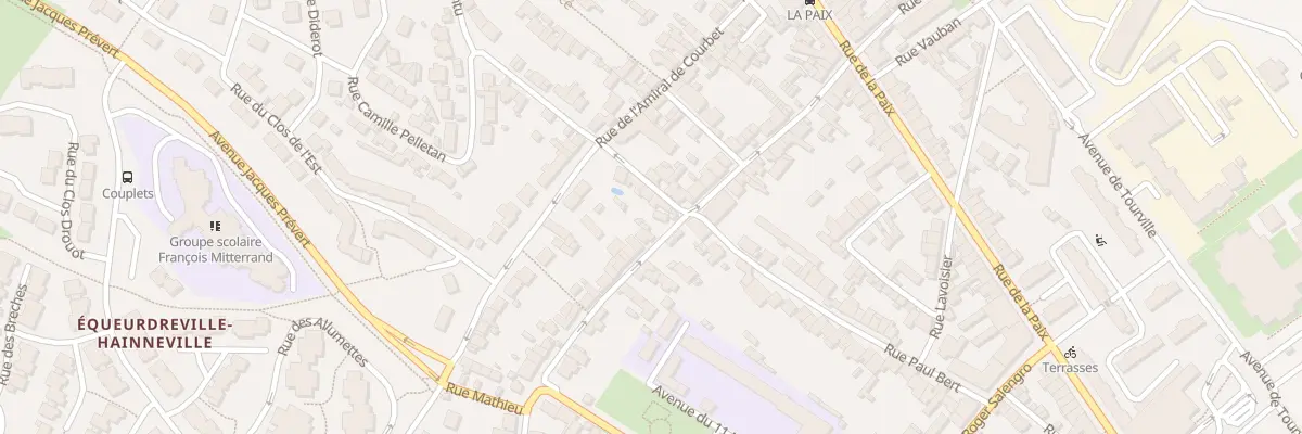 Plan du 5 Rue Eugène Ledentu à Cherbourg-en-Cotentin