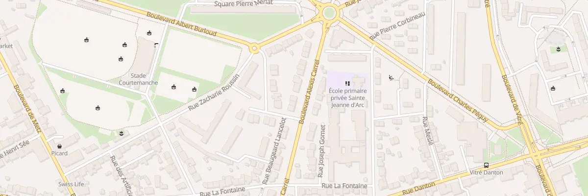 Plan du 53 Bd Alexis Carrel à Rennes