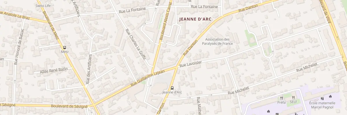Plan du 23 Rue Danton à Rennes