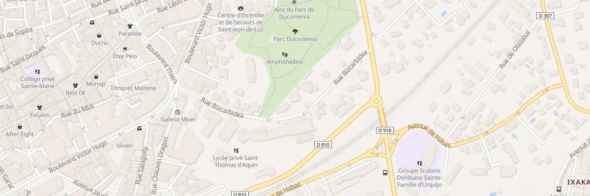 Plan du 25 Rue Biscarbidea à Saint-Jean-de-Luz