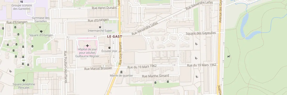 Plan du 2 Rue Alexandre Lefas à Rennes