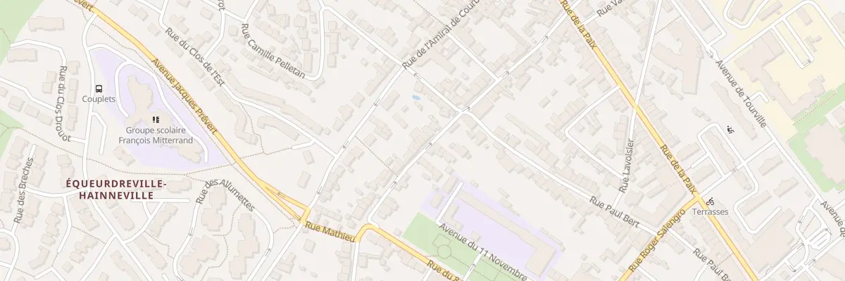 Plan du 54 Rue Carnot - Equeurdreville à Cherbourg-en-Cotentin