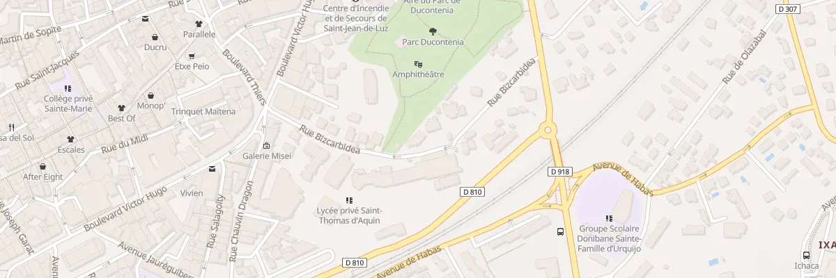 Plan du 23 Rue Biscarbidea à Saint-Jean-de-Luz