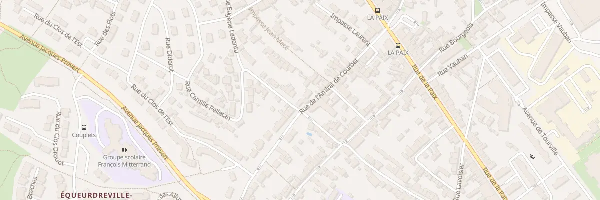 Plan du 50 Rue Amiral Courbet Equeurdrevi à Cherbourg-en-Cotentin