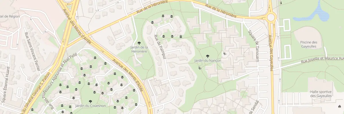 Plan du 4 All de Binic à Rennes