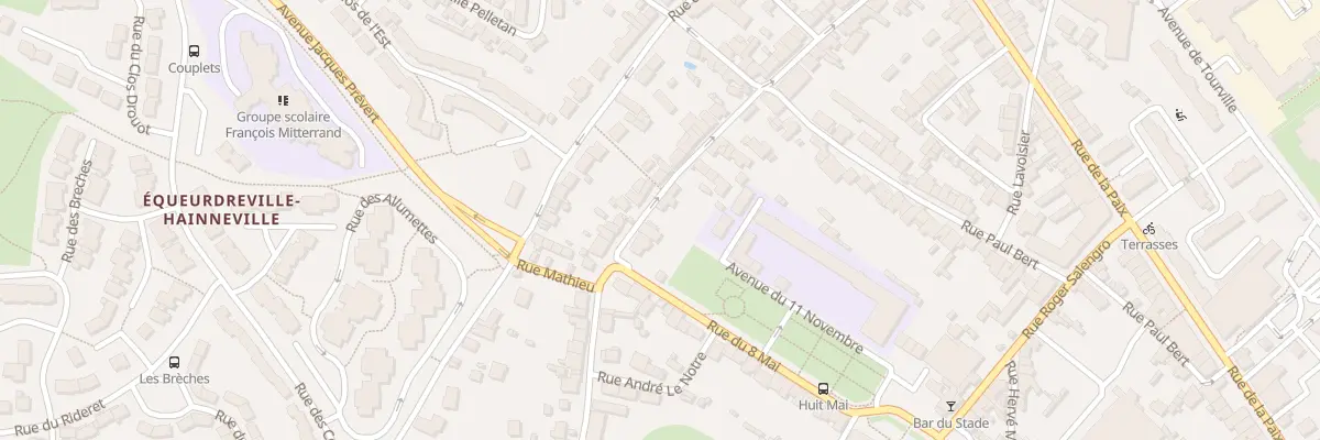 Plan du 63 Rue Carnot - Equeurdreville à Cherbourg-en-Cotentin