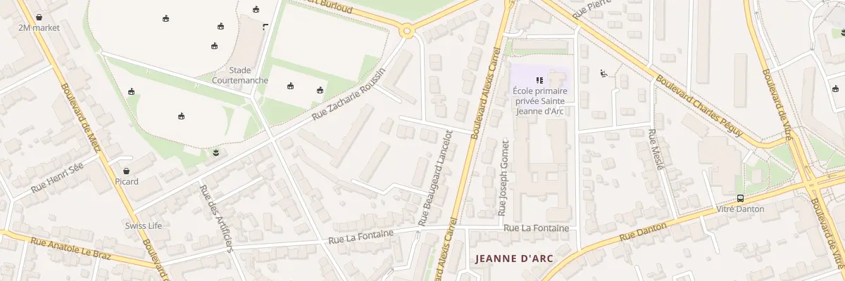 Plan du 8 All du Clos Pilet à Rennes