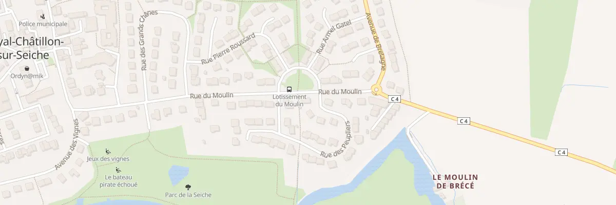 Plan du 2 Rue des Peupliers à Noyal-Châtillon-sur-Seiche