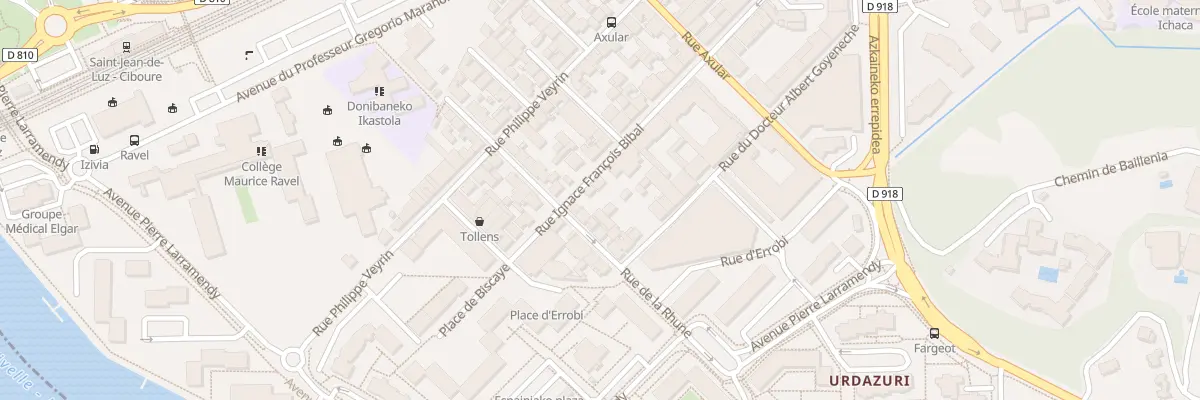 Plan du 21 Rue Ignace François Bibal à Saint-Jean-de-Luz