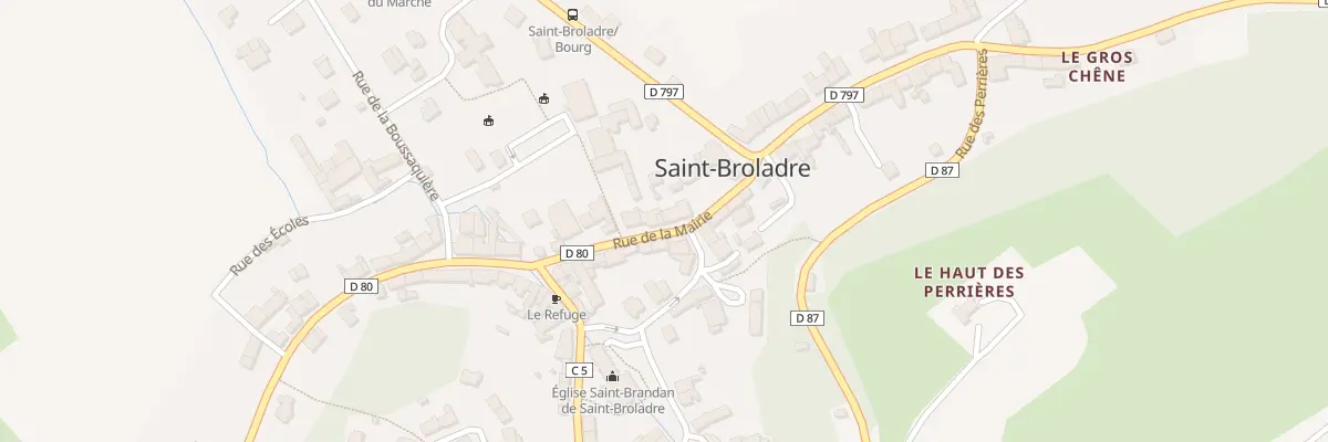 Plan du 11 Rue de la Mairie à Saint-Broladre