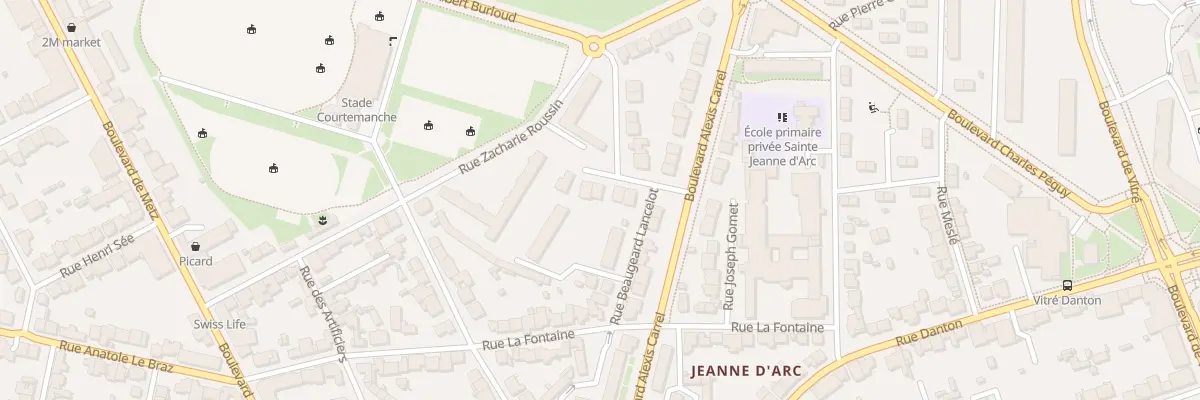 Plan du 6 All du Clos Pilet à Rennes