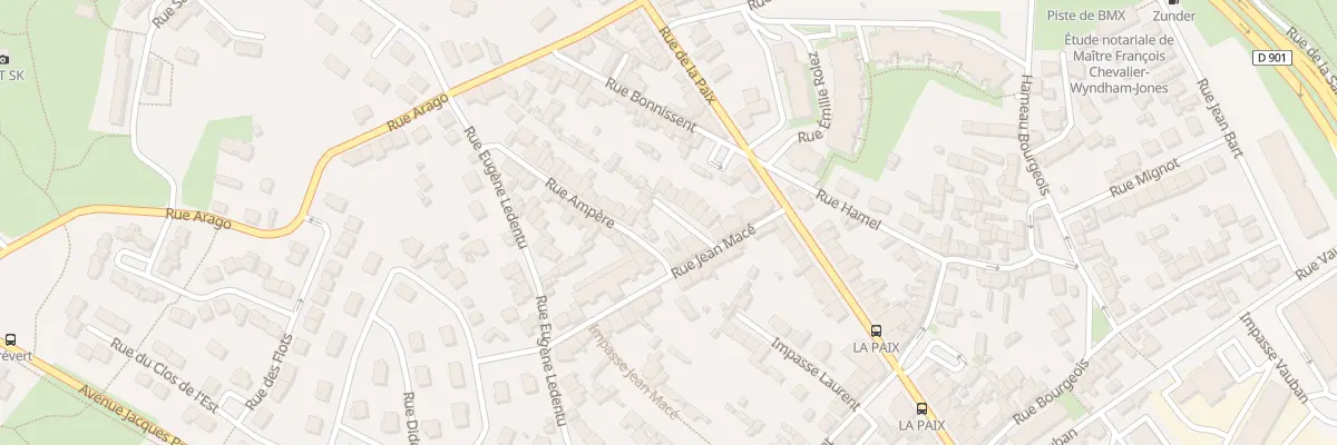 Plan du 16 Rue Jean Mace Equeurdreville à Cherbourg-en-Cotentin