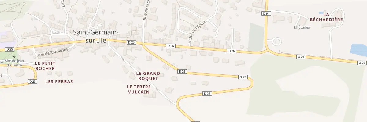 Plan du 22 Av de la Rabine aux Fouteaux à Saint-Germain-sur-Ille