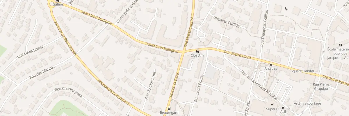 Plan du 2 Rue de la Gare à Saint-Herblain