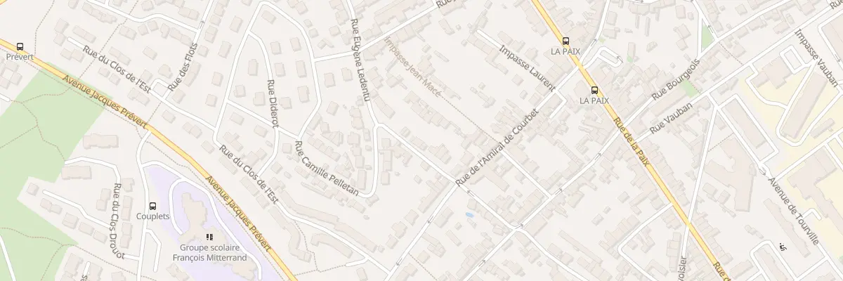 Plan du 28 Rue Eugène Ledentu à Cherbourg-en-Cotentin