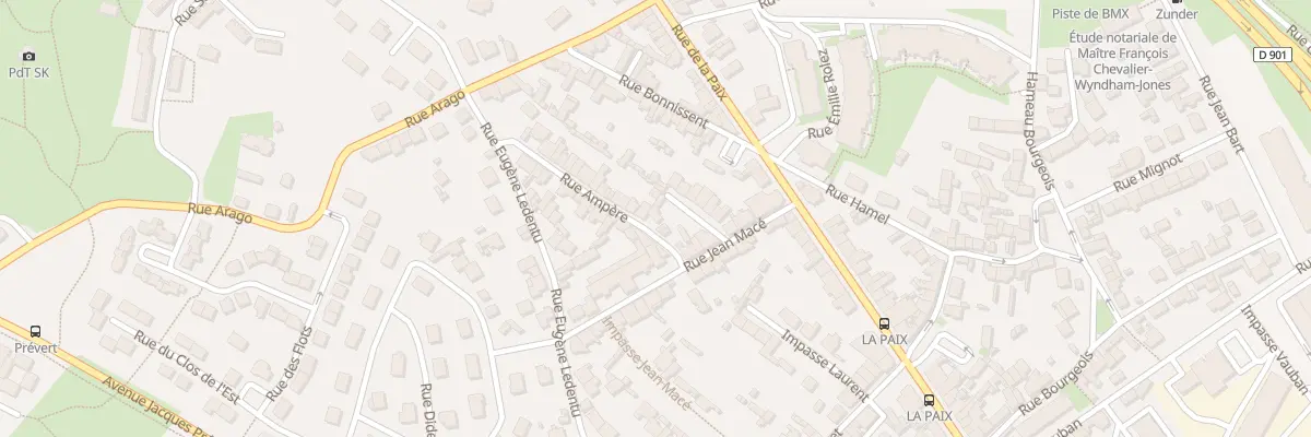 Plan du 8 Rue Ampere - Equeurdreville à Cherbourg-en-Cotentin