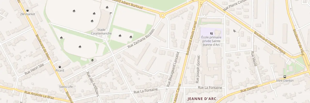 Plan du 2 All du Clos Pilet à Rennes