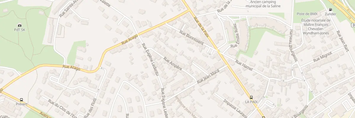 Plan du 18 Rue Ampere - Equeurdreville à Cherbourg-en-Cotentin