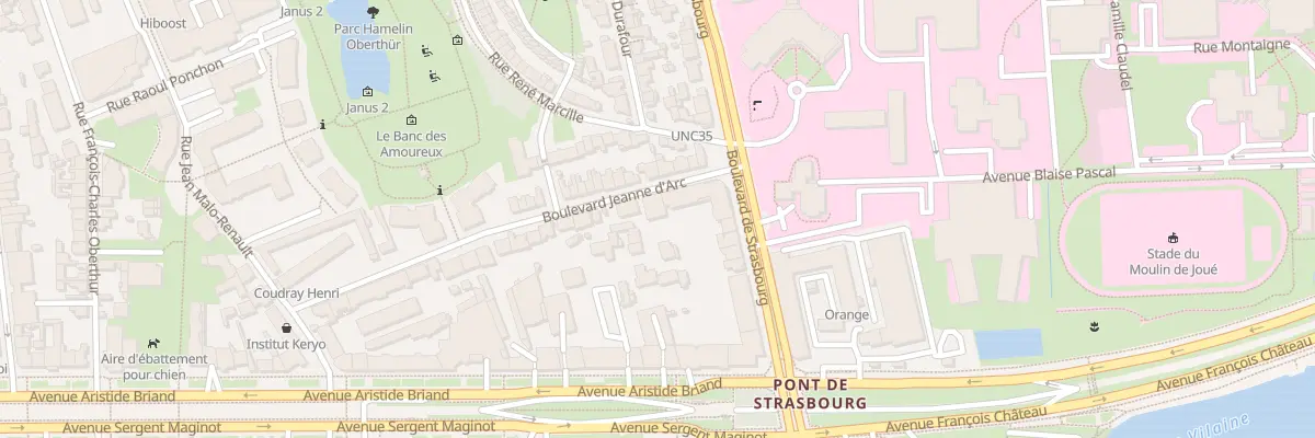 Plan du 38 Bd Jeanne d’Arc à Rennes
