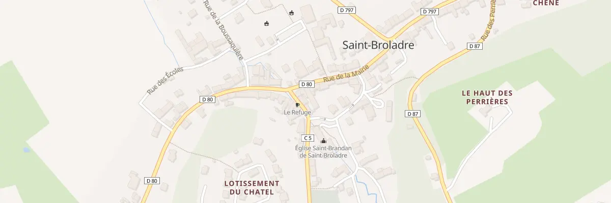 Plan du 3 Rue de la Poste à Saint-Broladre