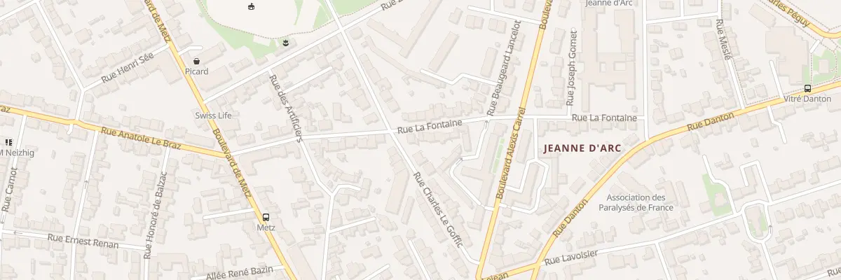 Plan du 36B Rue La Fontaine à Rennes
