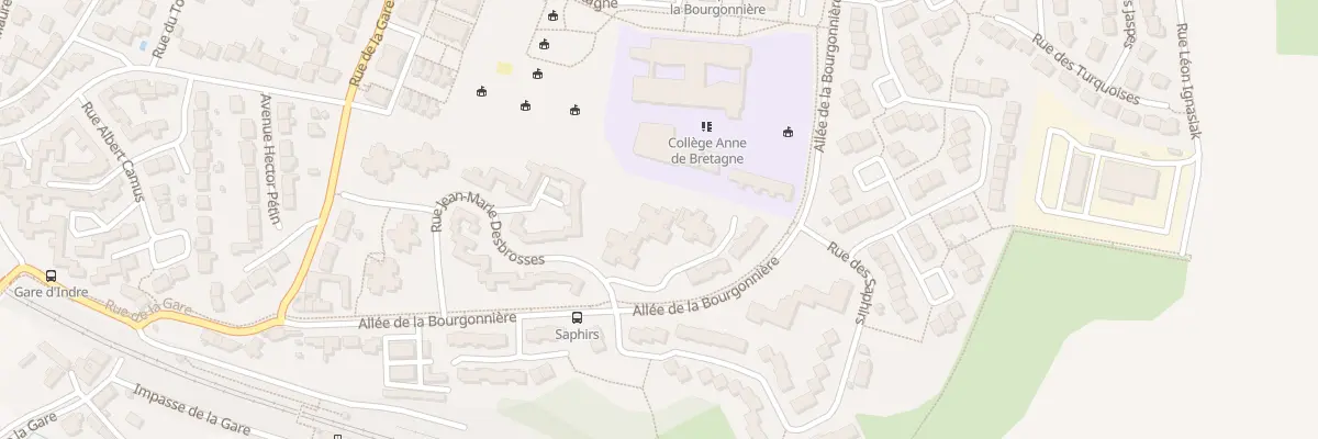 Plan du 2 Rue Jean-Marie Desbrosses à Saint-Herblain