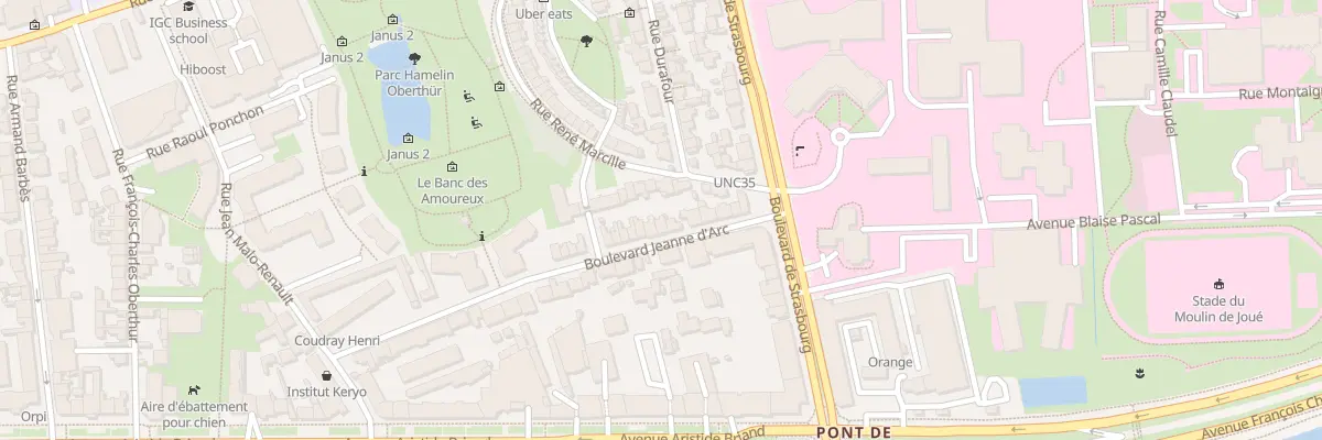 Plan du 25 Bd Jeanne d’Arc à Rennes