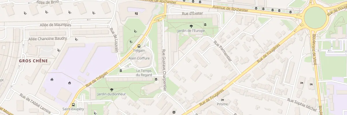 Plan du 3 Rue Emile Cochet à Rennes