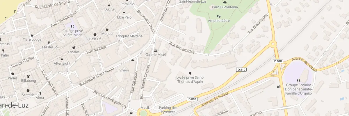 Plan du 8 Rue Biscarbidea à Saint-Jean-de-Luz