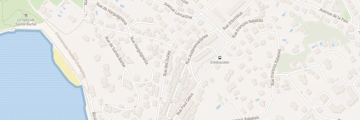 Plan du 33 Rue Anderemarienea à Saint-Jean-de-Luz