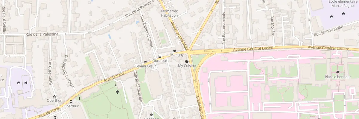 Plan du 98B Rue de Paris à Rennes