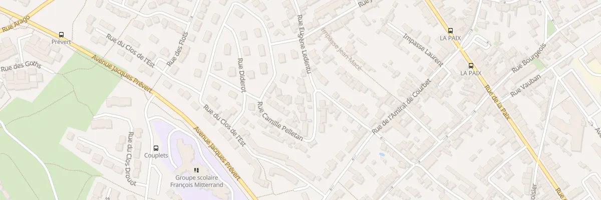 Plan du 2 Rue Camille Pelletan - Equeurd à Cherbourg-en-Cotentin