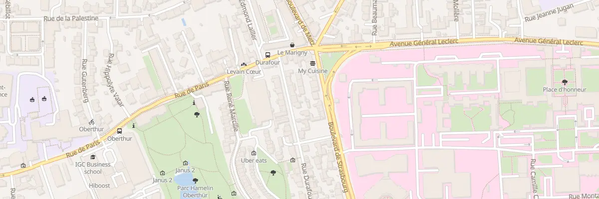 Plan du 38 Rue Durafour à Rennes