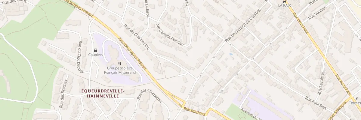 Plan du 8 Rue du Clos de l’Est à Cherbourg-en-Cotentin