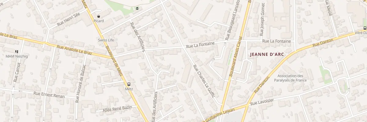 Plan du 29 Rue Charles Le Goffic à Rennes