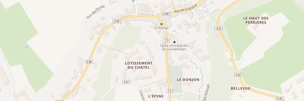 Plan du 18 Le Chatel à Saint-Broladre