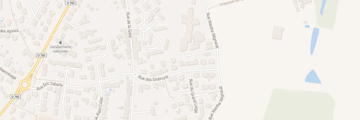 Plan du 13B Rue des Embruns aux Achards