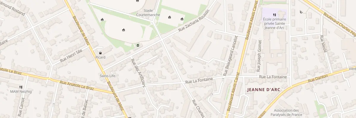 Plan du 34 Rue Charles Le Goffic à Rennes