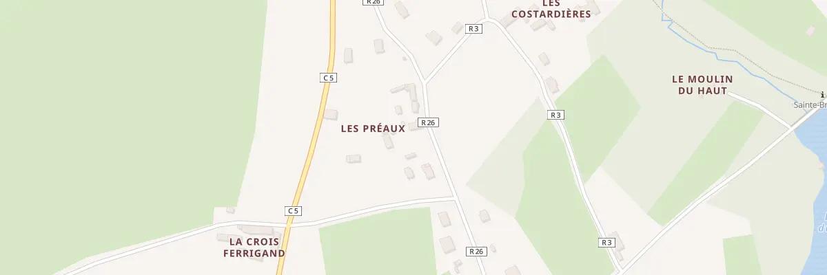 Plan du 6 Les Costardières à Saint-Broladre