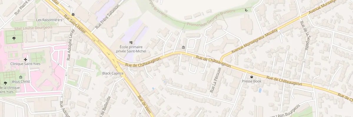 Plan du 20 Rue de Châteaugiron à Rennes