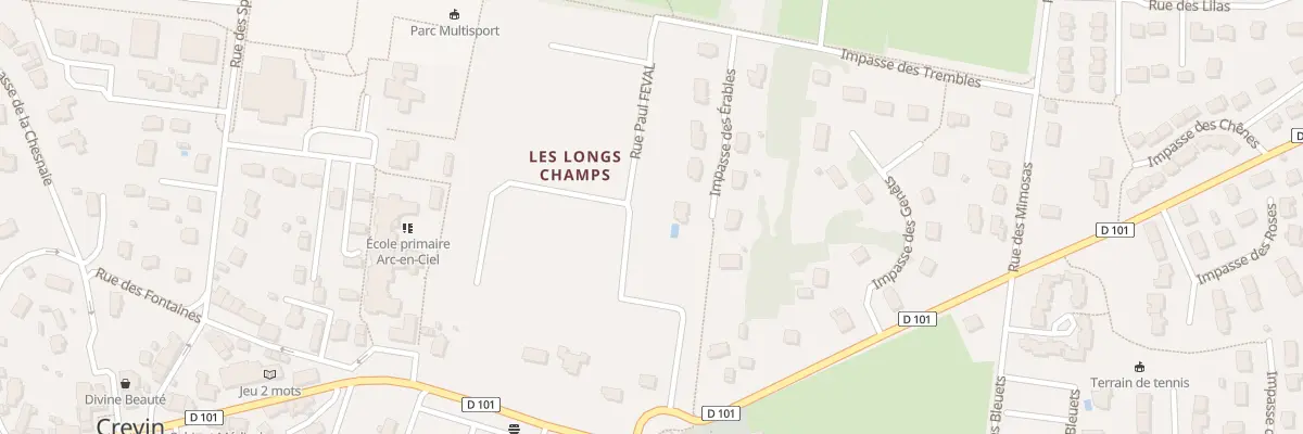 Plan du 21 Rue Arthur Regnault à Crevin