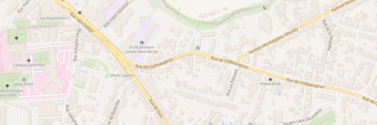 Plan du 18 Rue de Châteaugiron à Rennes