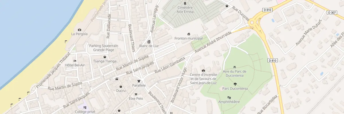 Plan du 85 Rue Gambetta à Saint-Jean-de-Luz