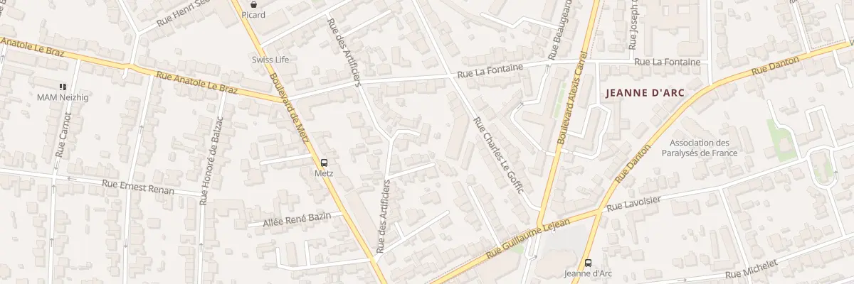 Plan du 20 Rue des Artificiers à Rennes