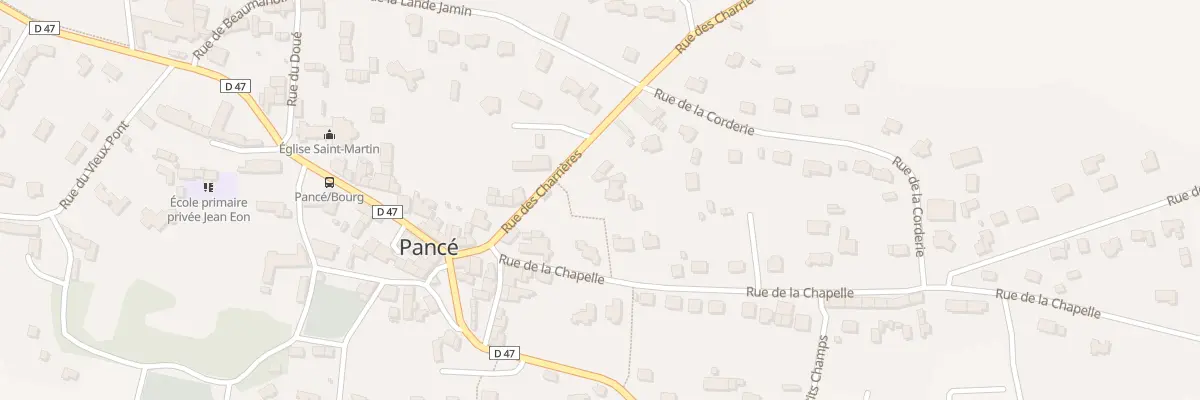 Plan du 4 Rue des Charrières à Pancé