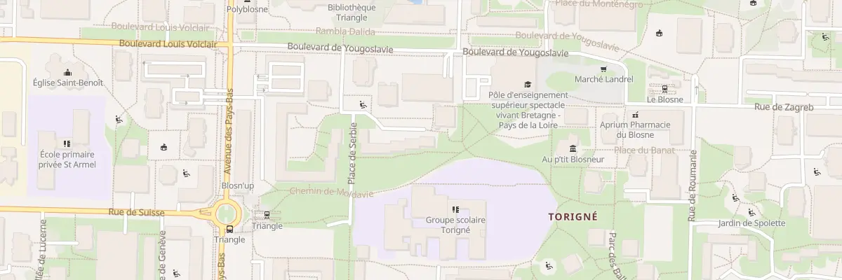 Plan du 19 Pl de Serbie à Rennes